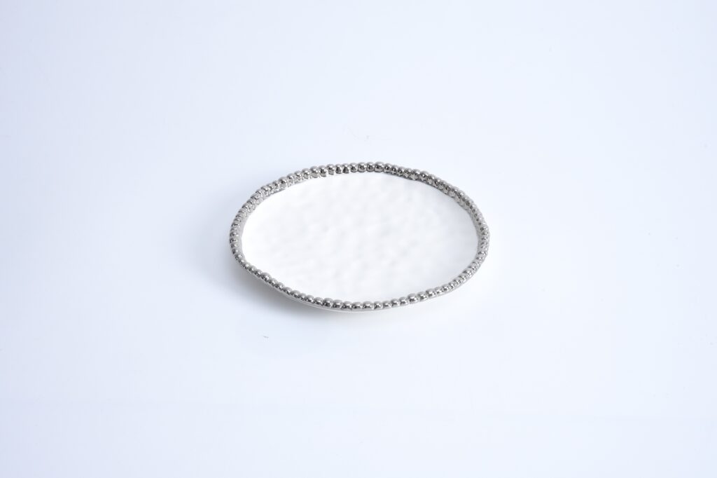 PAMPA BAY ROUND APPETIZER PLATE/WHITE