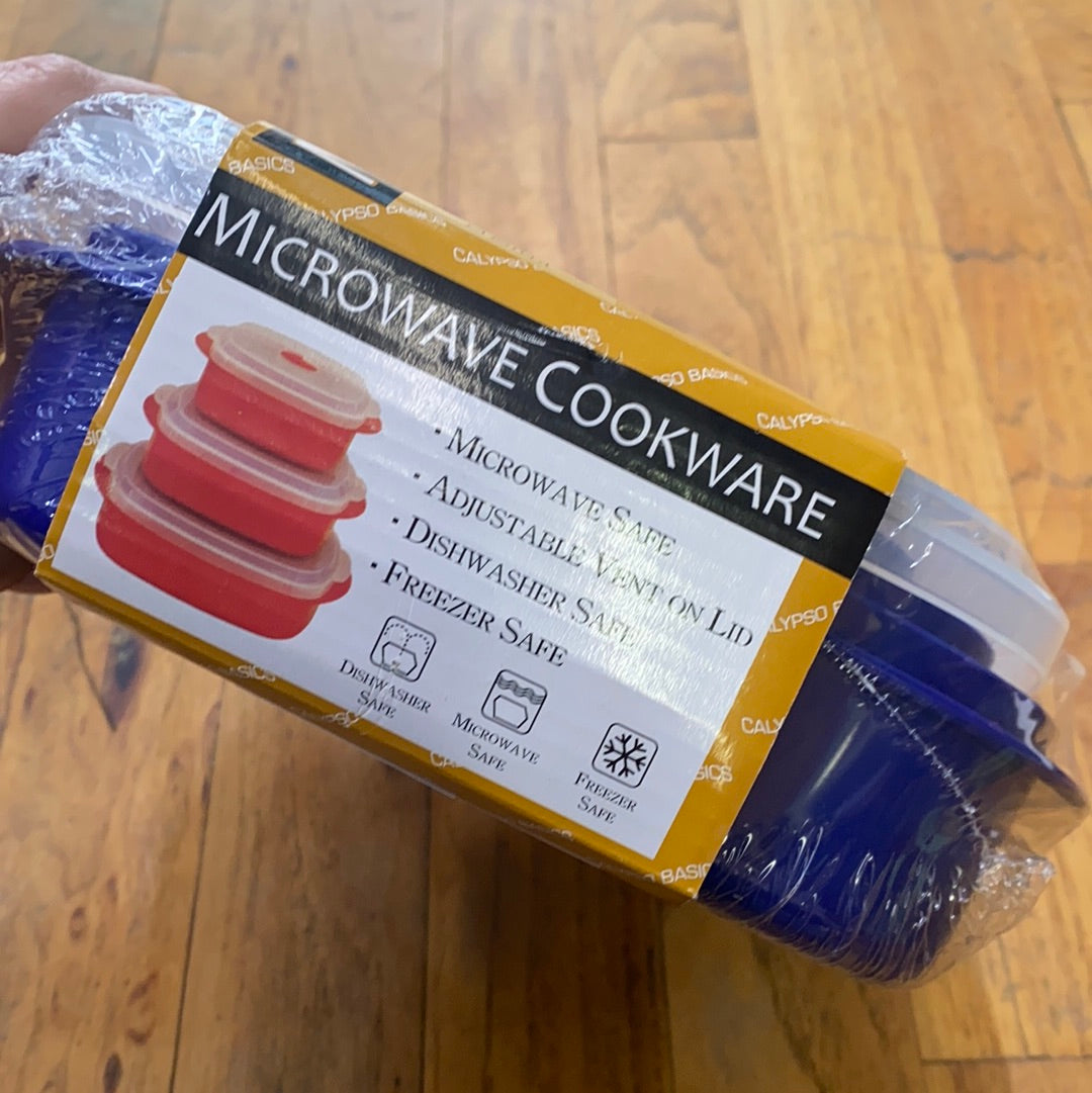 MICROWAVE COOKWARE/INDIGO