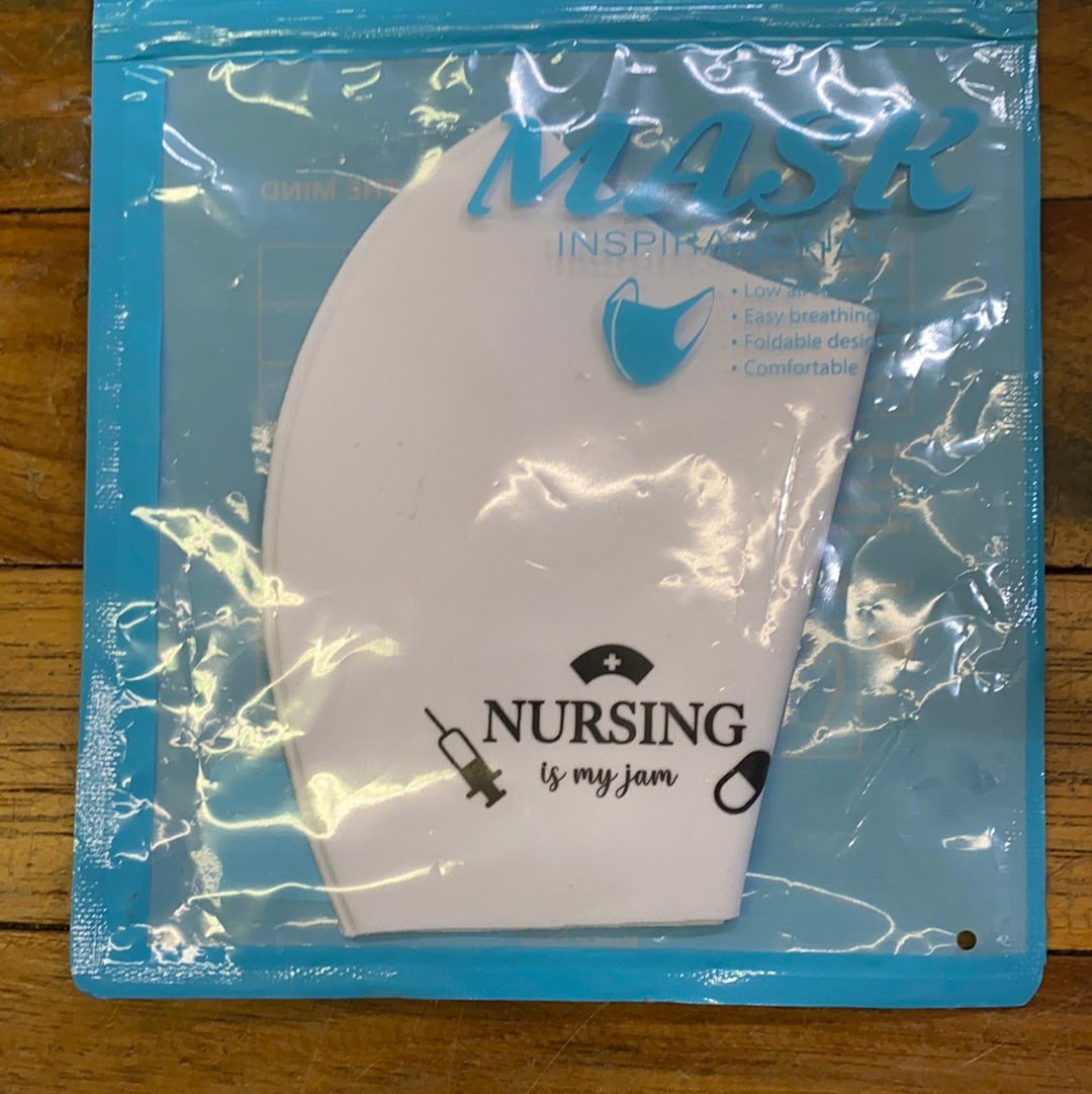 INSPIRATIONAL MASK/WHT/ NURSE