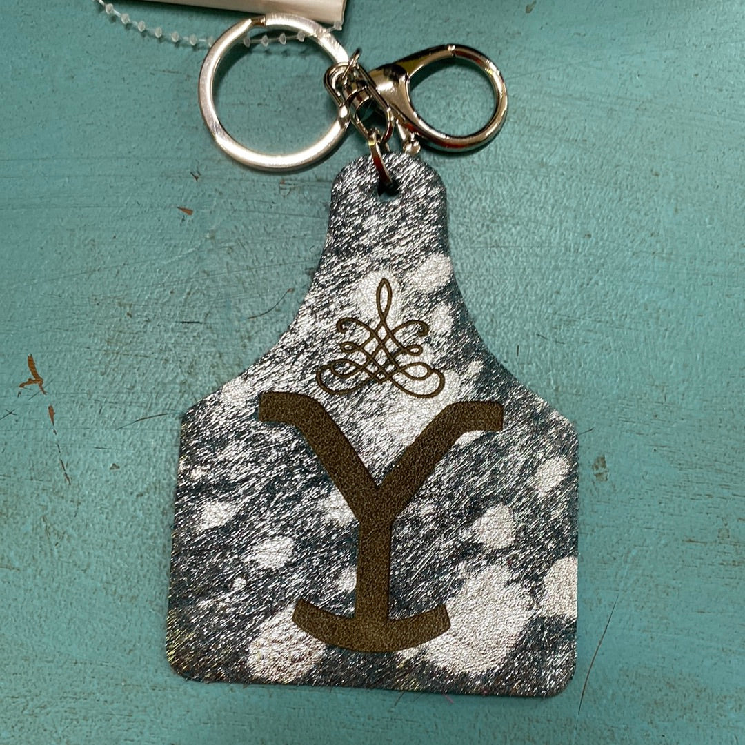 YELLOWSTONE BRAND COWHIDE KEY RING