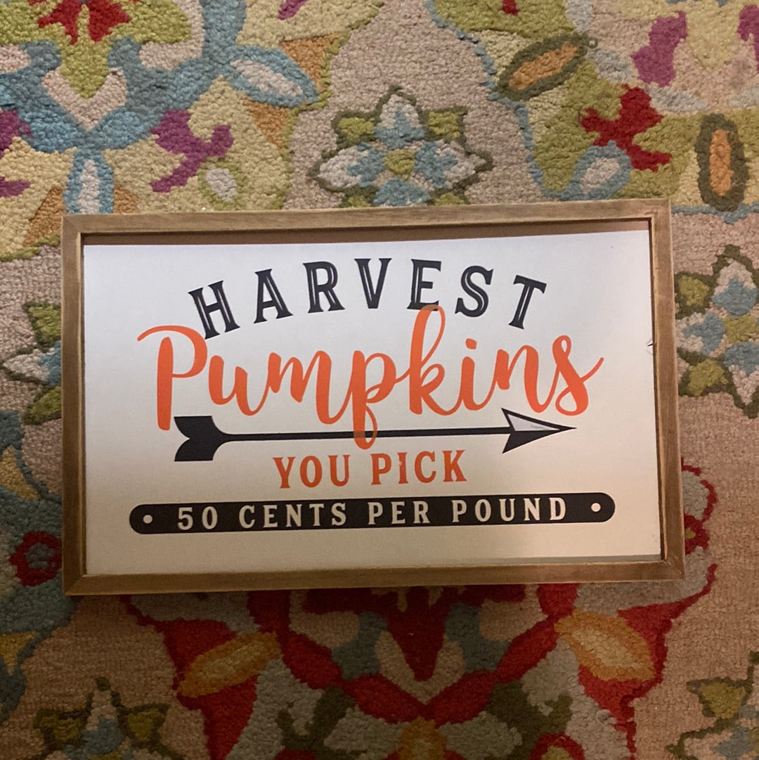VINTAGE PUMPKIN WALL ART