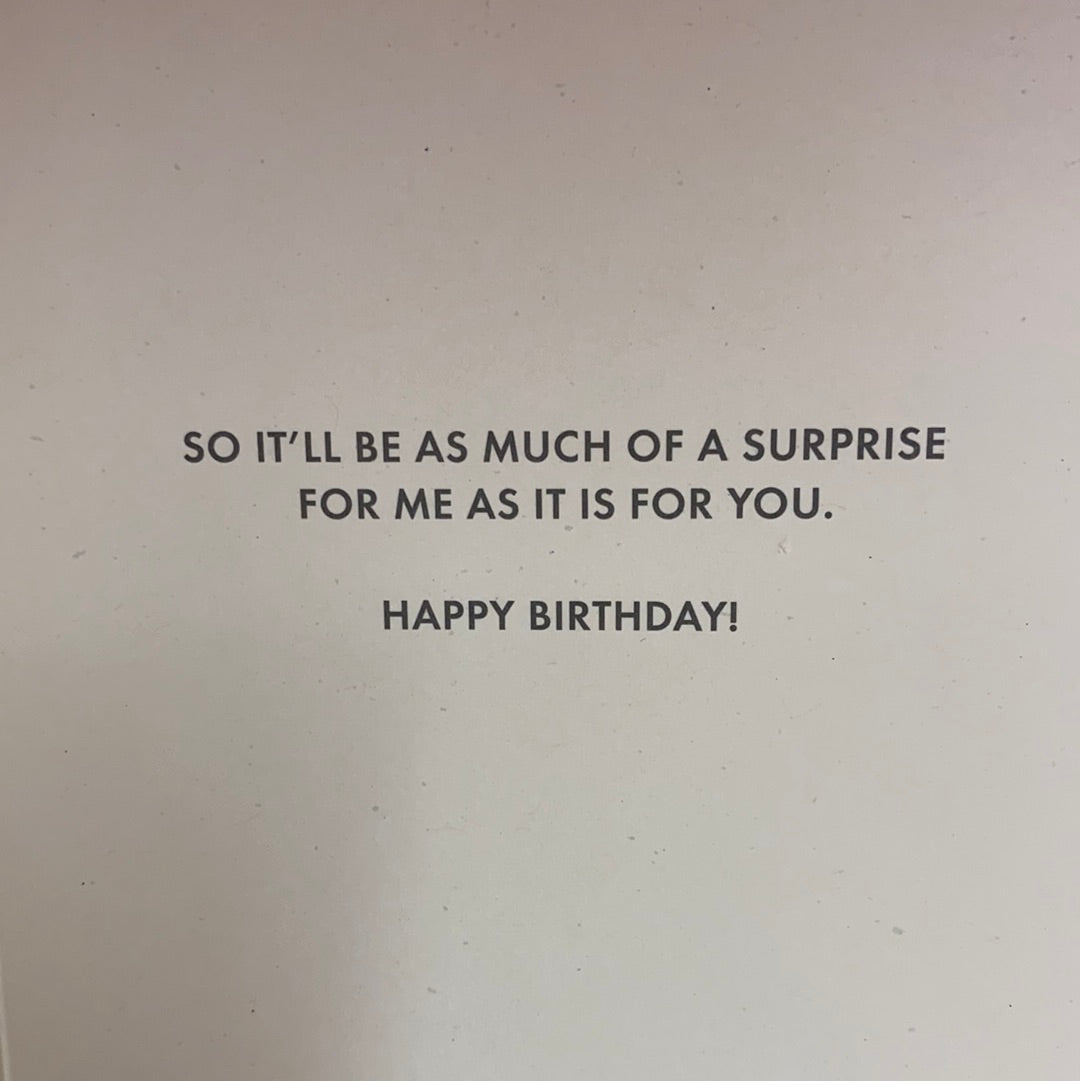 BIRTHDAY/SURPRISE CARD