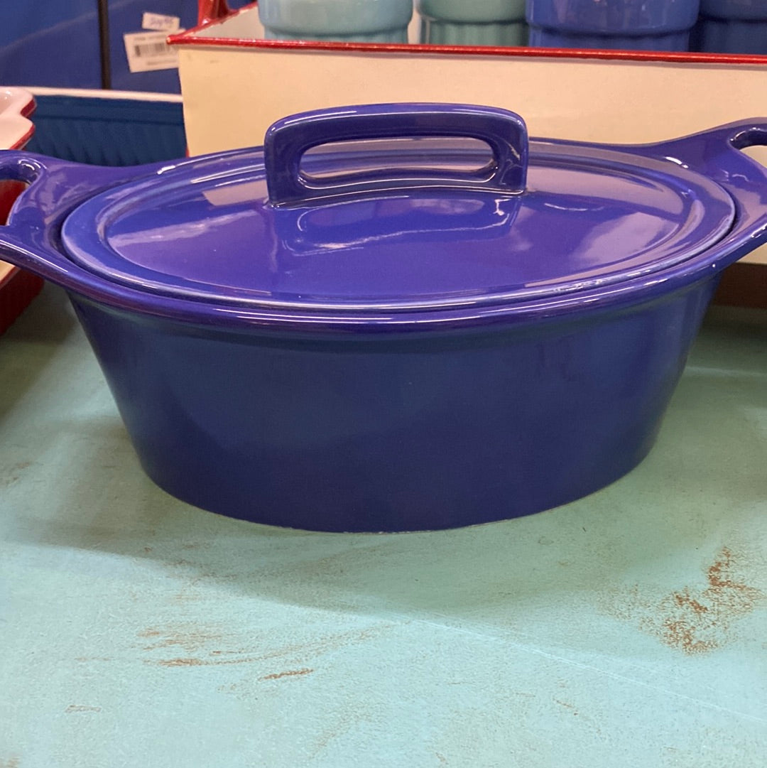 OMNI LARGE OVAL BAKER W/LID