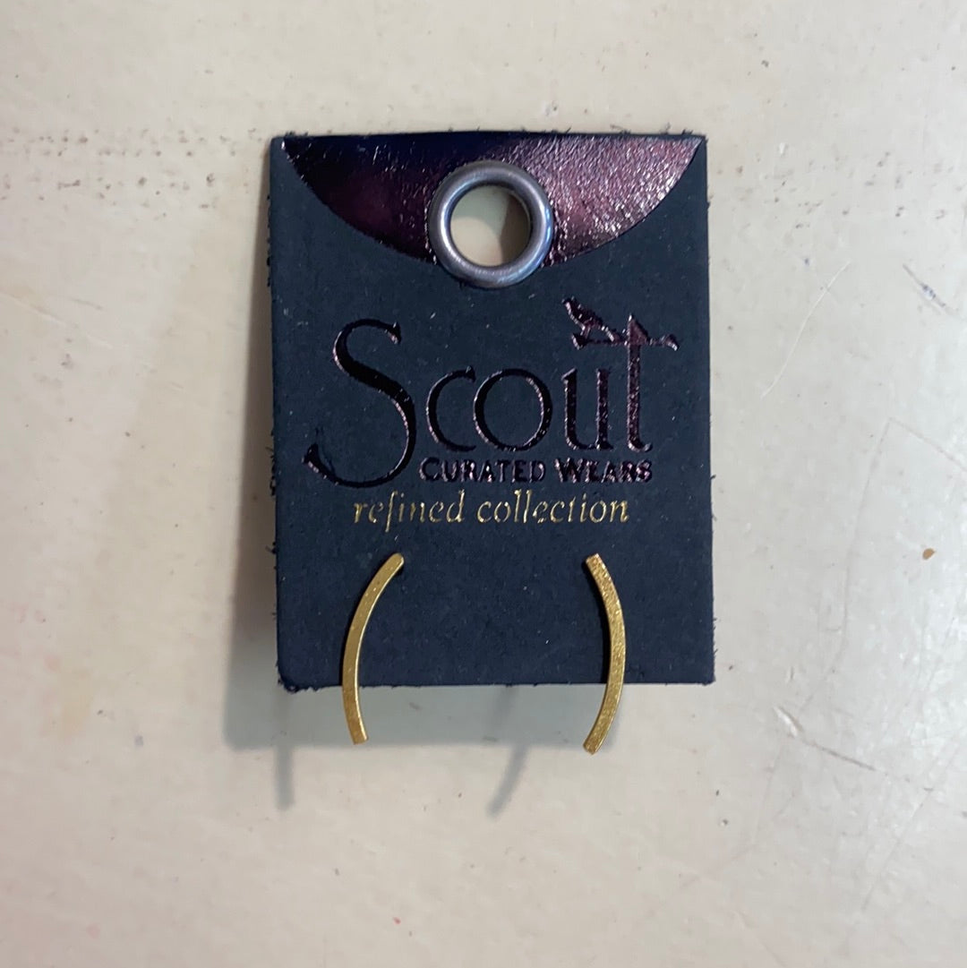 SCOUT REFINED EARRINGS/GOLD