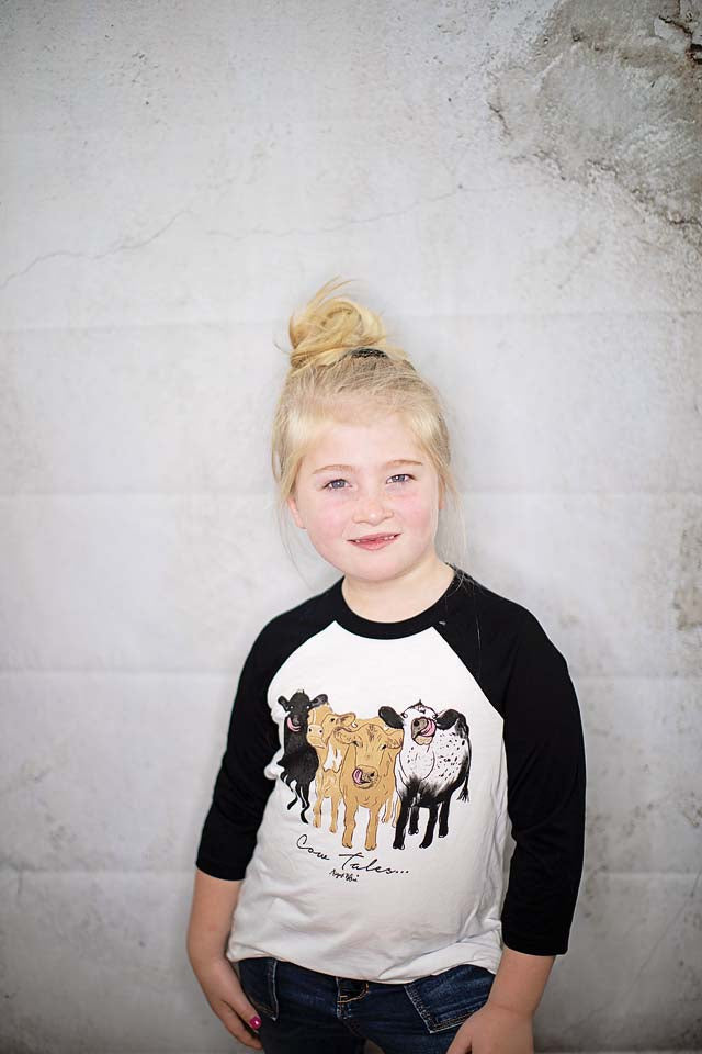 CHILDS COW TAIL T SHIRT/LARGE