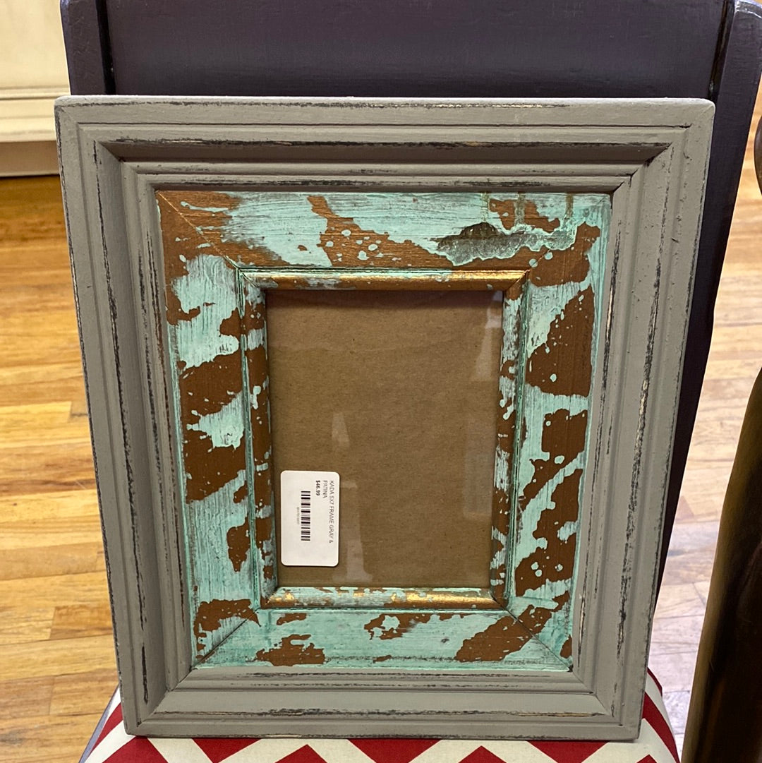 KADA 5X7 FRAME GRAY & PATINA