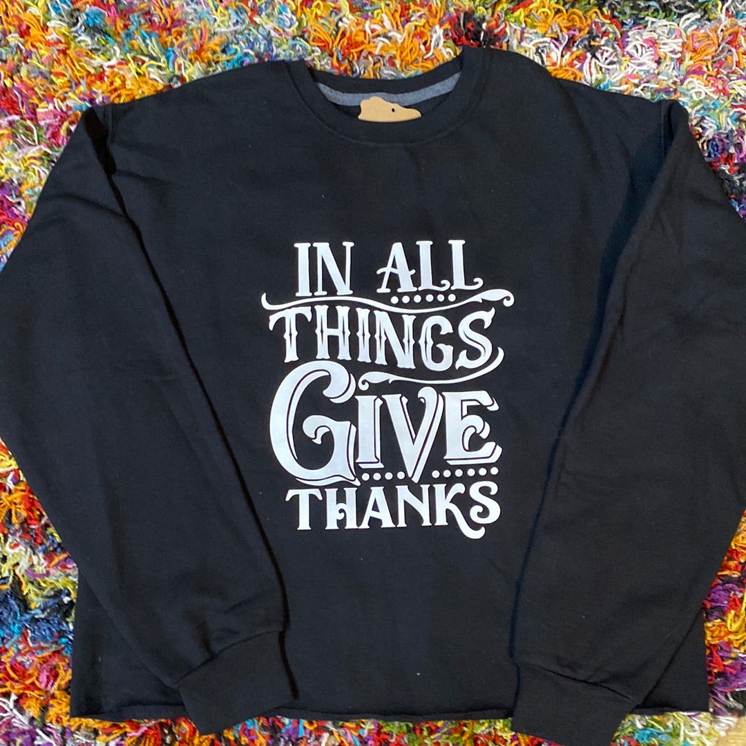 ASPEN TEE/IN ALL THINGS GIVE THANKS/MEDIUM