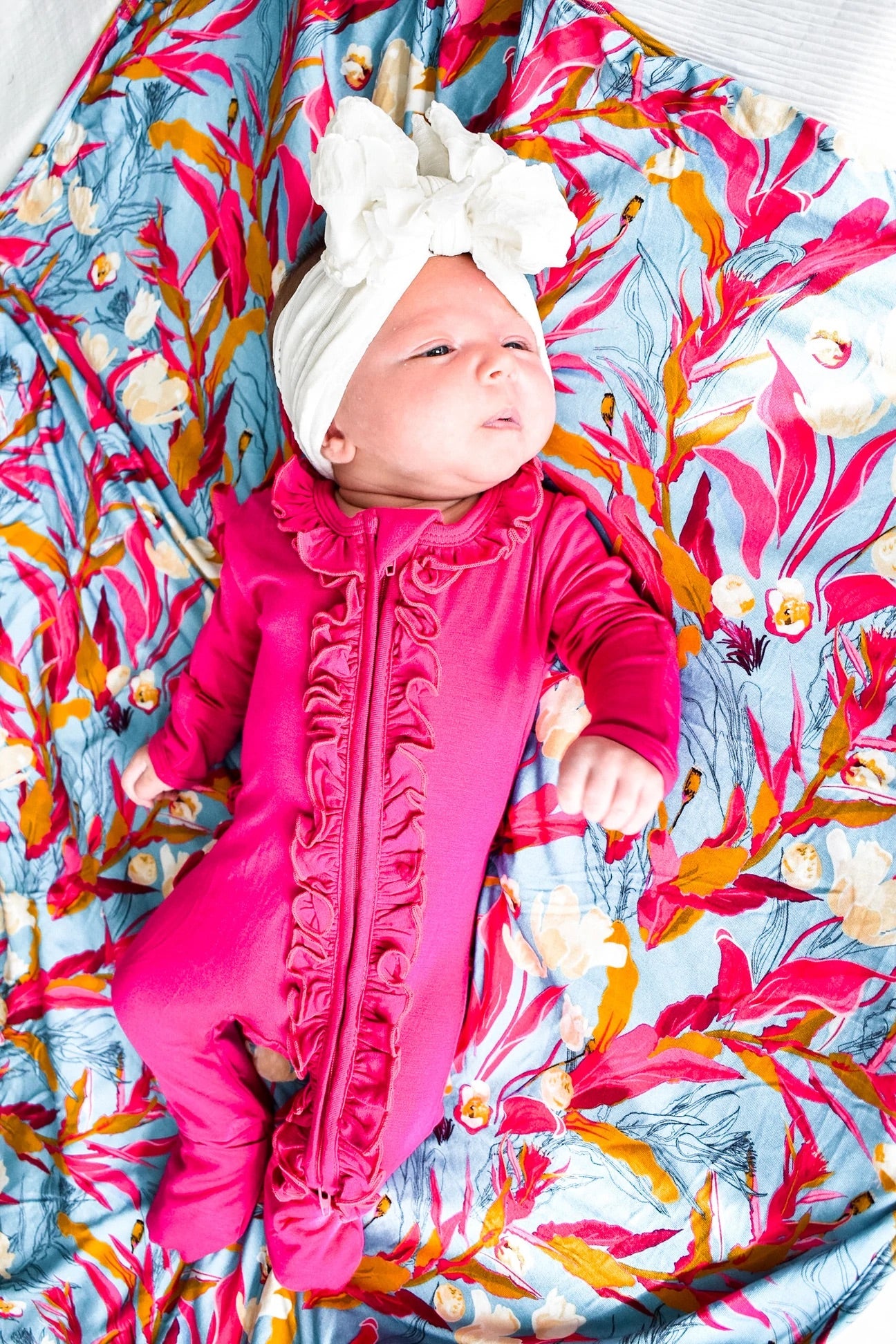 ROCKIN ROYALTY FOOTIE/MAUI MAGENTA