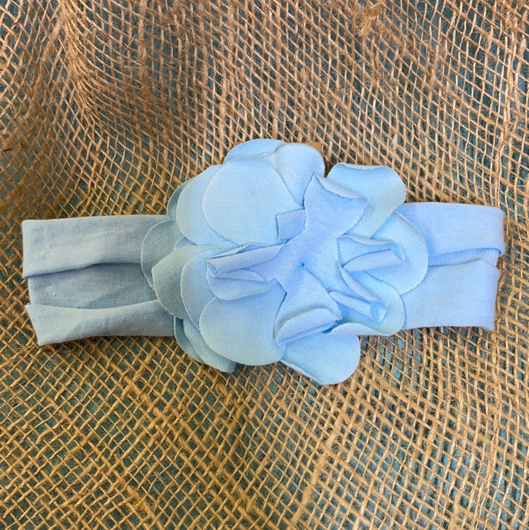 FRILLY BOW/LT BLUE