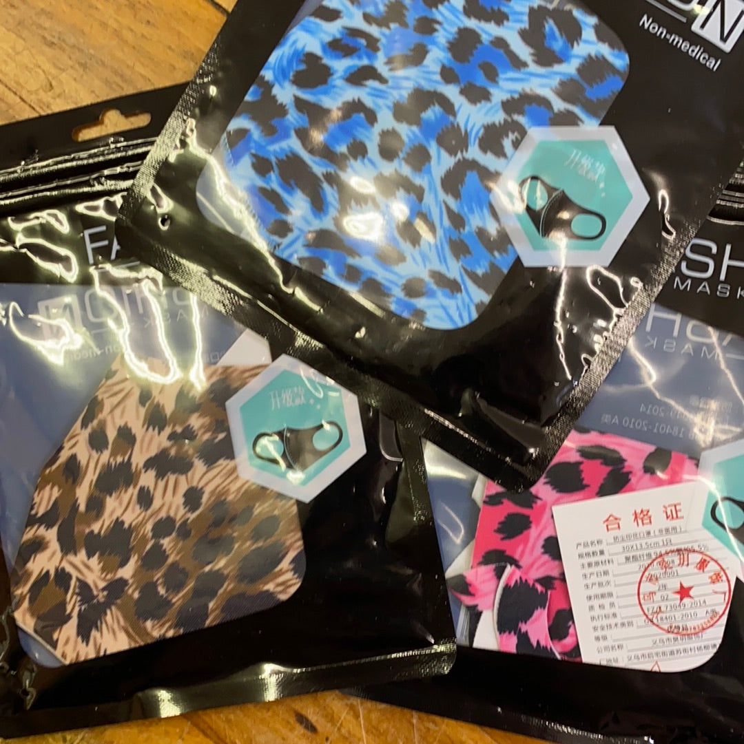 PRINTED STRETCHABLE MASK CHEETAH