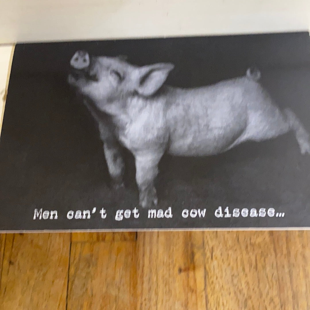 TRASH TALK CARD/MAD COW DISEASE