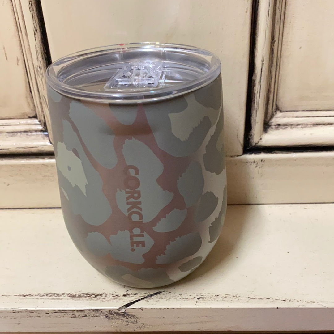 CORKCICLE SNOW LEOPARD STEMLESS GLASS