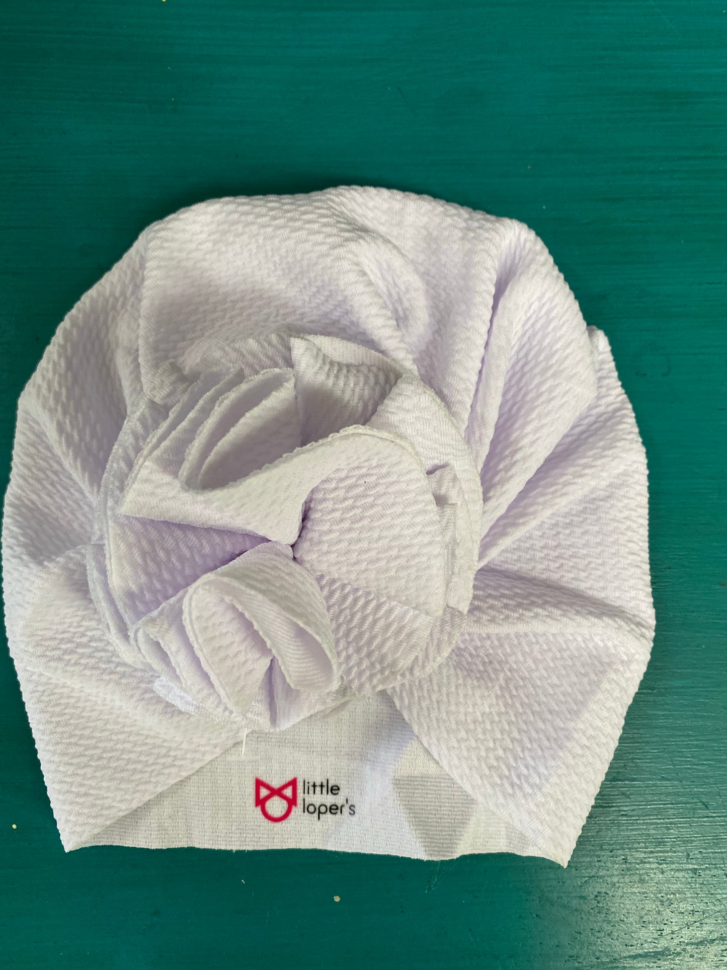 BABY BLOOM TURBAN/WHITE
