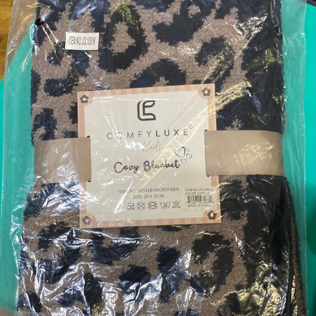 COMFY LUXE KIDS BLANKET/COFFEE