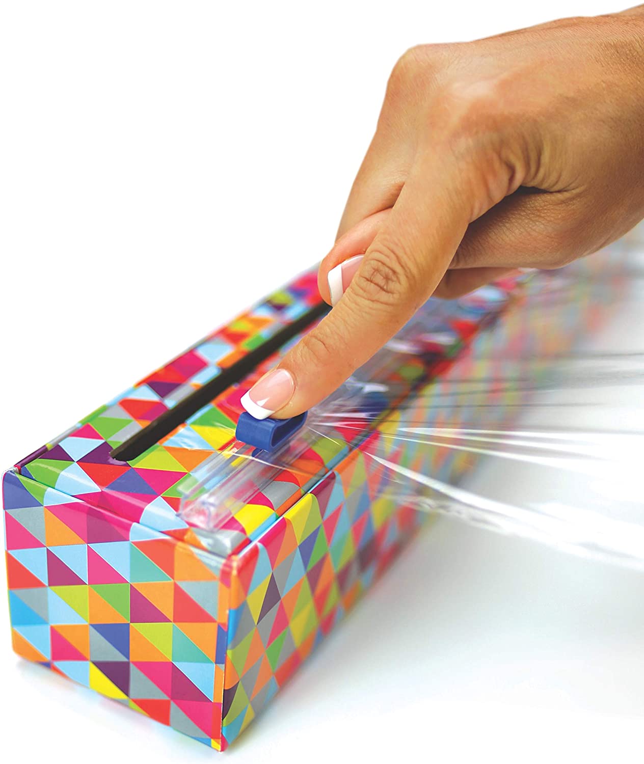 PLASTIC WRAP DISPENSER/TRIANGLES