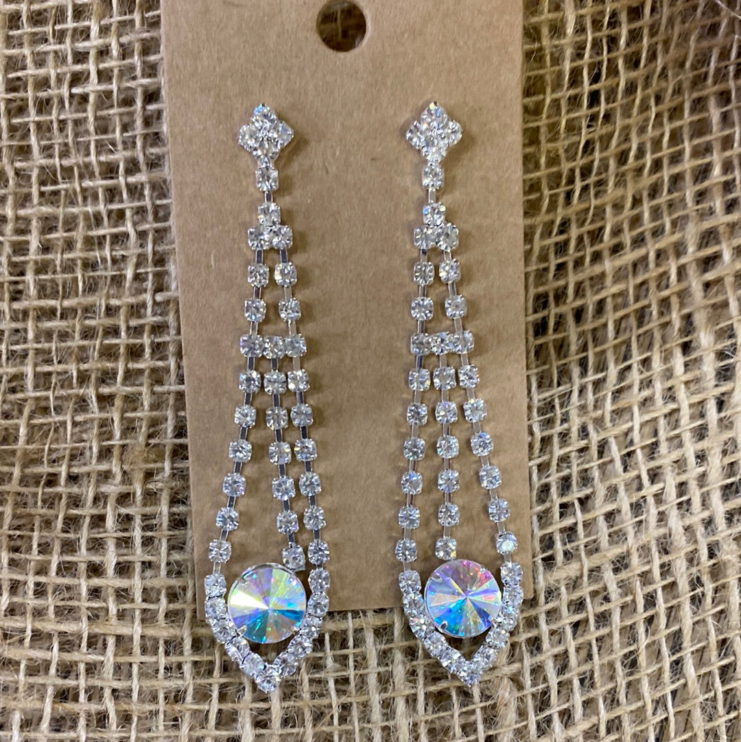 Crystal hotsell rhinestone earrings