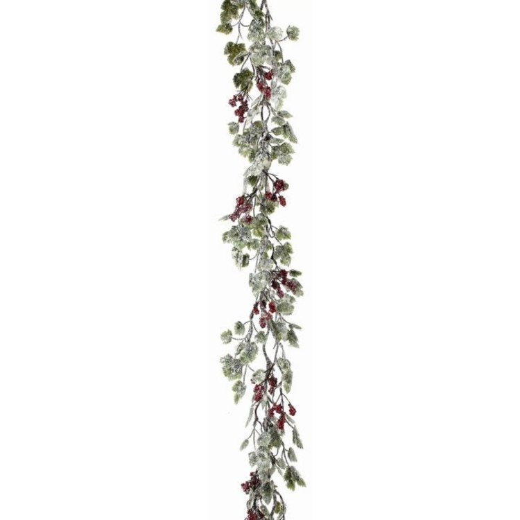 72" FROST MINI GRAPE LEAF GARLAND