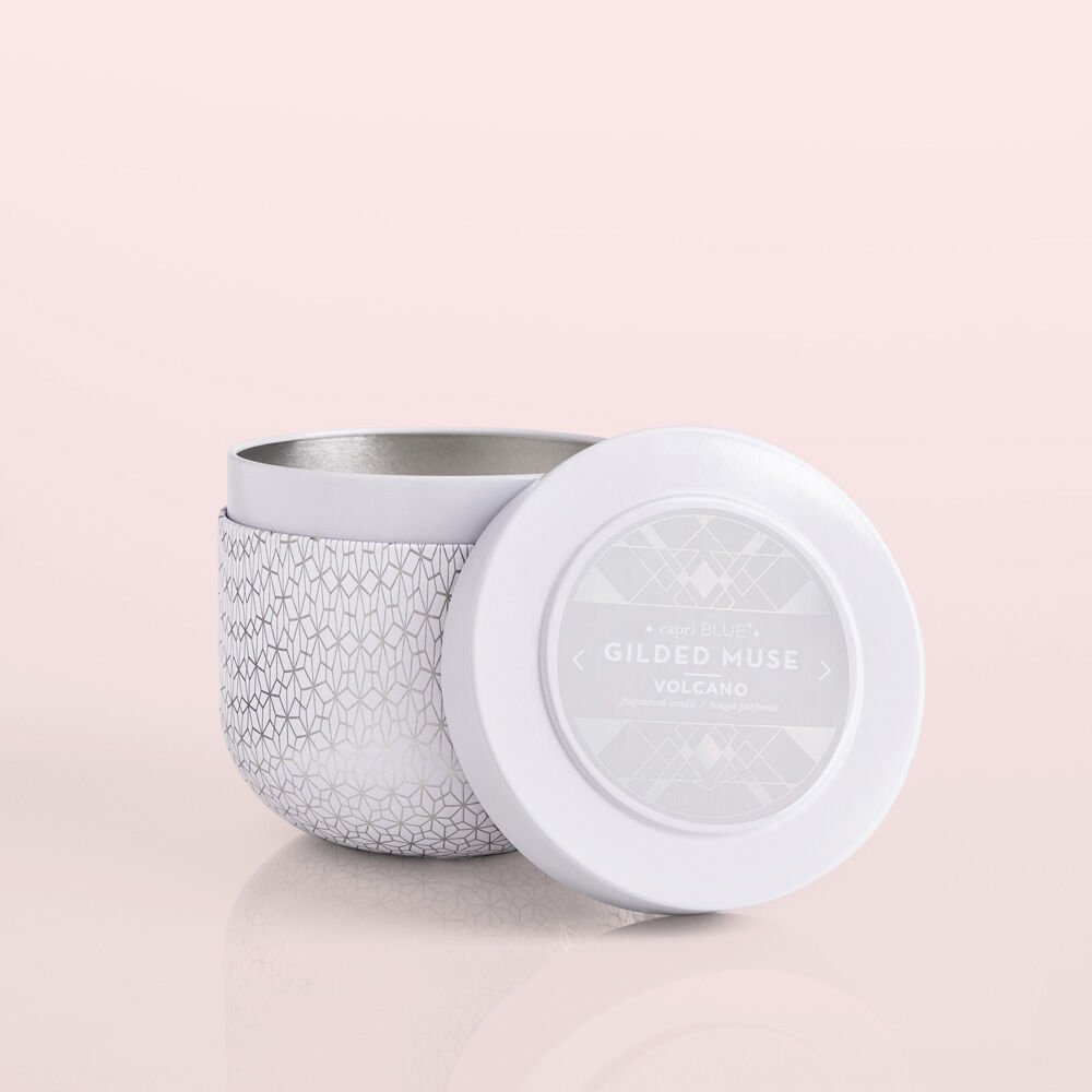 CAPRI BLUE GILDED MUSE VOLCANO CANDLE