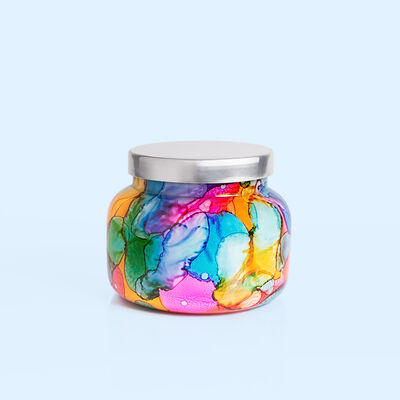 CAPRI VOLCANO RAINBOW JAR CANDLE 19 OZ