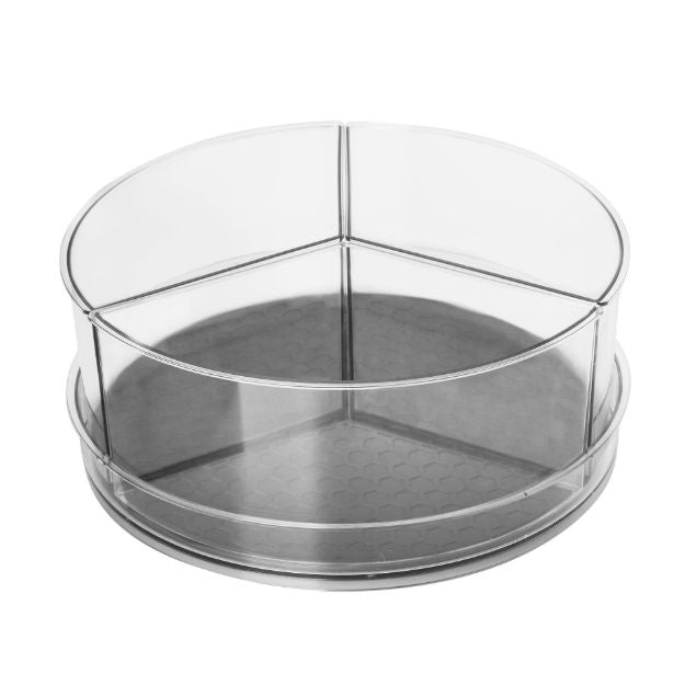 HEXA TURNTABLE W/3 DIVIDERS 11'-CHARCOAL