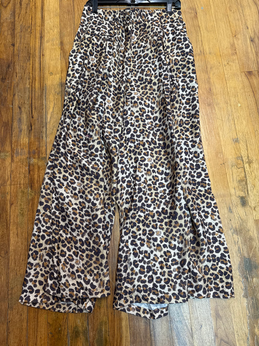 UMGEE WIDE LEG LEOPARD PANT-LARGE