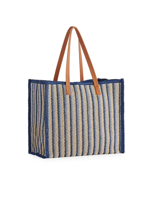 SHIRALEAH MAYA TOTE- BLUE