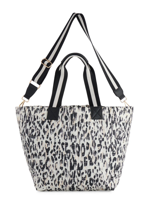 SHIRALEAH TRAVEL TOTE-EZRA LEOPARD