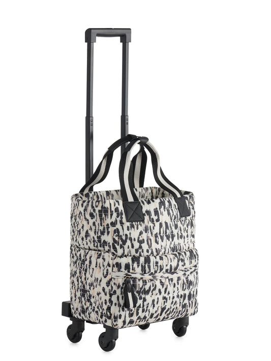 SHIRALEAH 360 ROLLER TOTE-EZRA LEOPARD