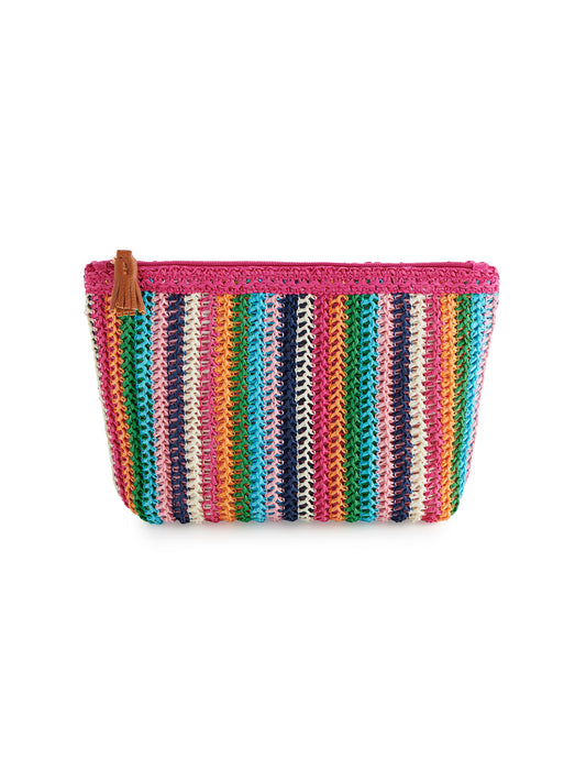 SHIRALEAH MAYA ZIP POUCH-MULTI