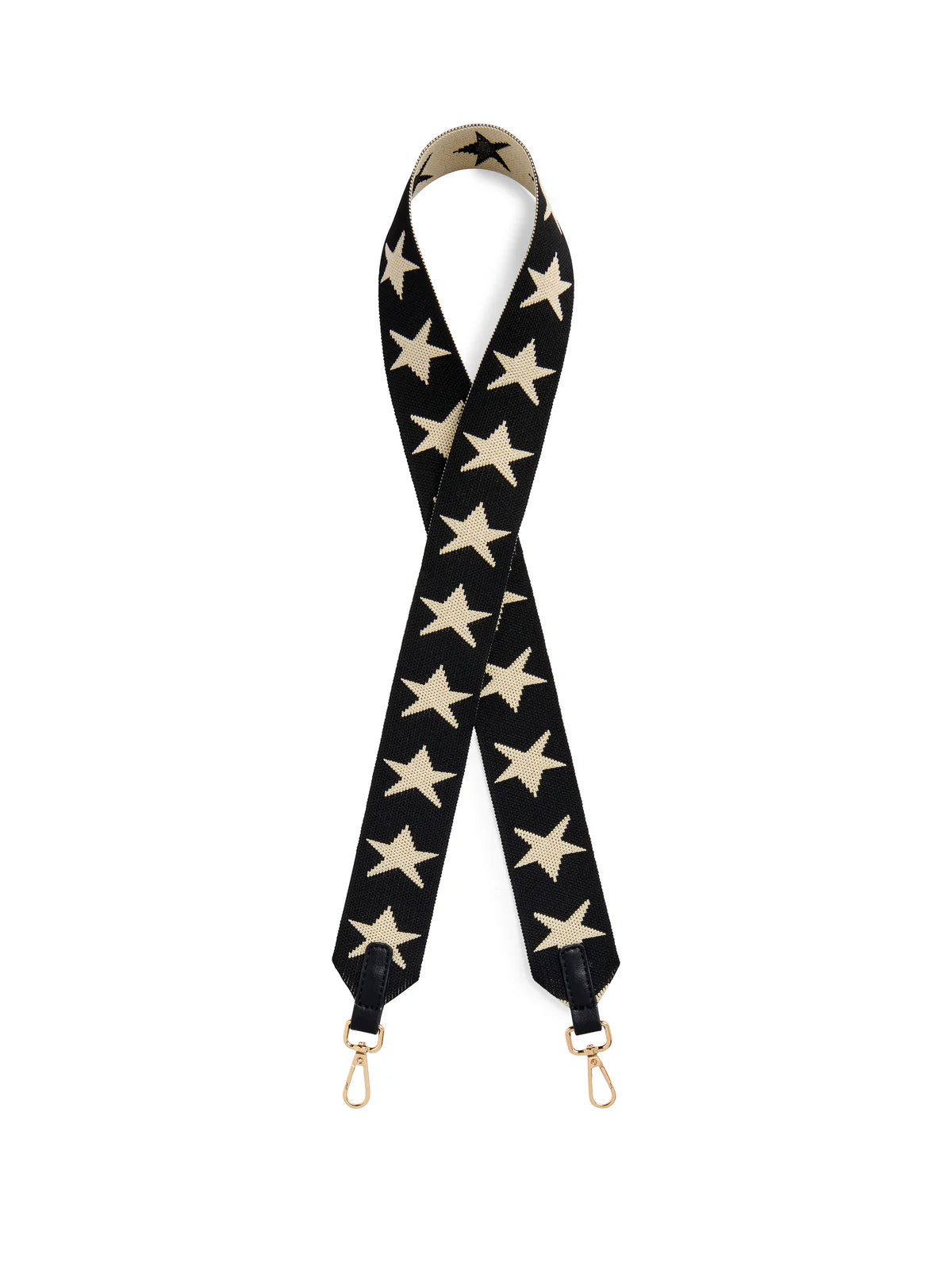 SHIRALEAH-STARS GAME DAY STRAP--BLACK