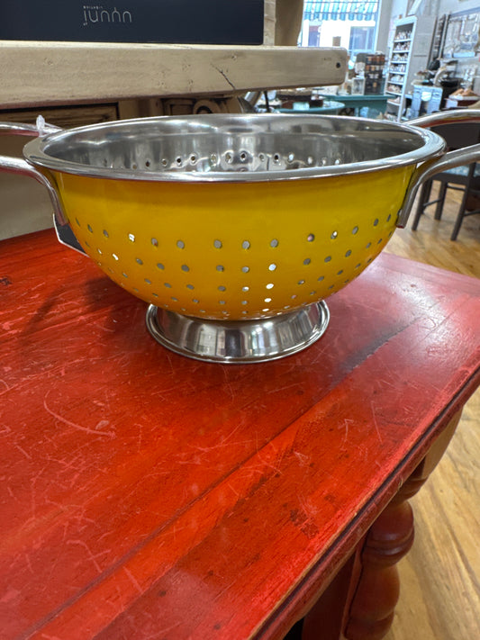 6" BERRY MINI COLANDER-YELLOW
