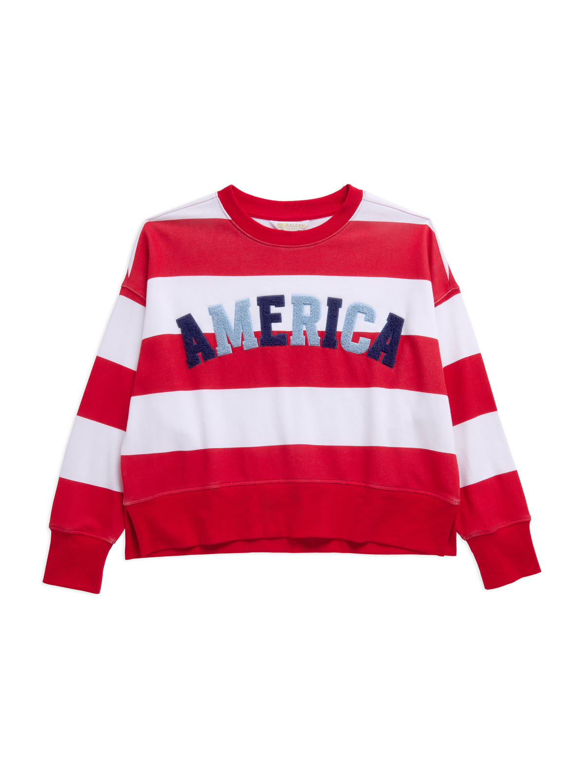 SHIRALEAH-AMERICA RUGBY STRIPE TOP