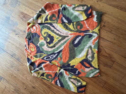 TR ORANGE/YELLOW/GREEN SWEATER-LARGE