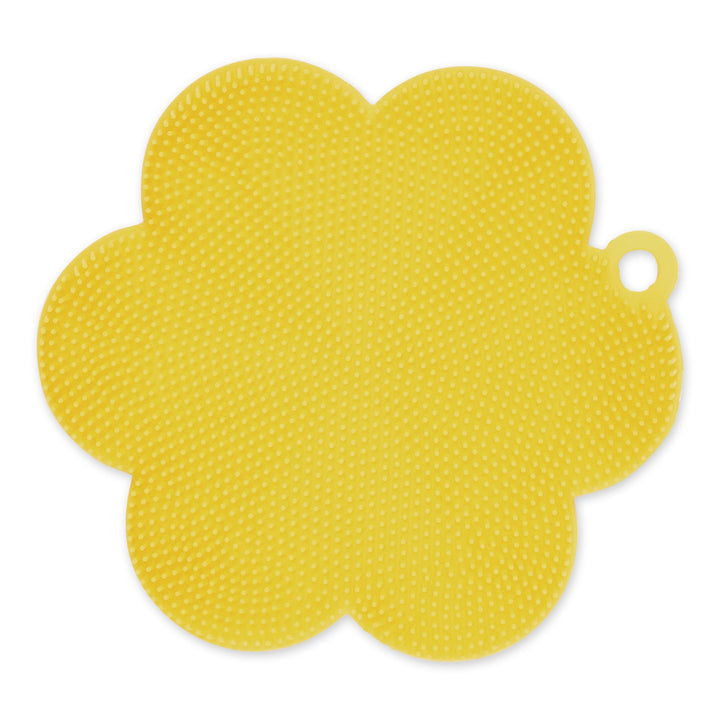 FLOWER SHAPED SCRUBBER/YELLOW