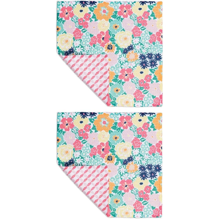 MU KITCHEN VIBE SET OF 2 DISH CLOTHS-CLUBHOUSE FLORAL