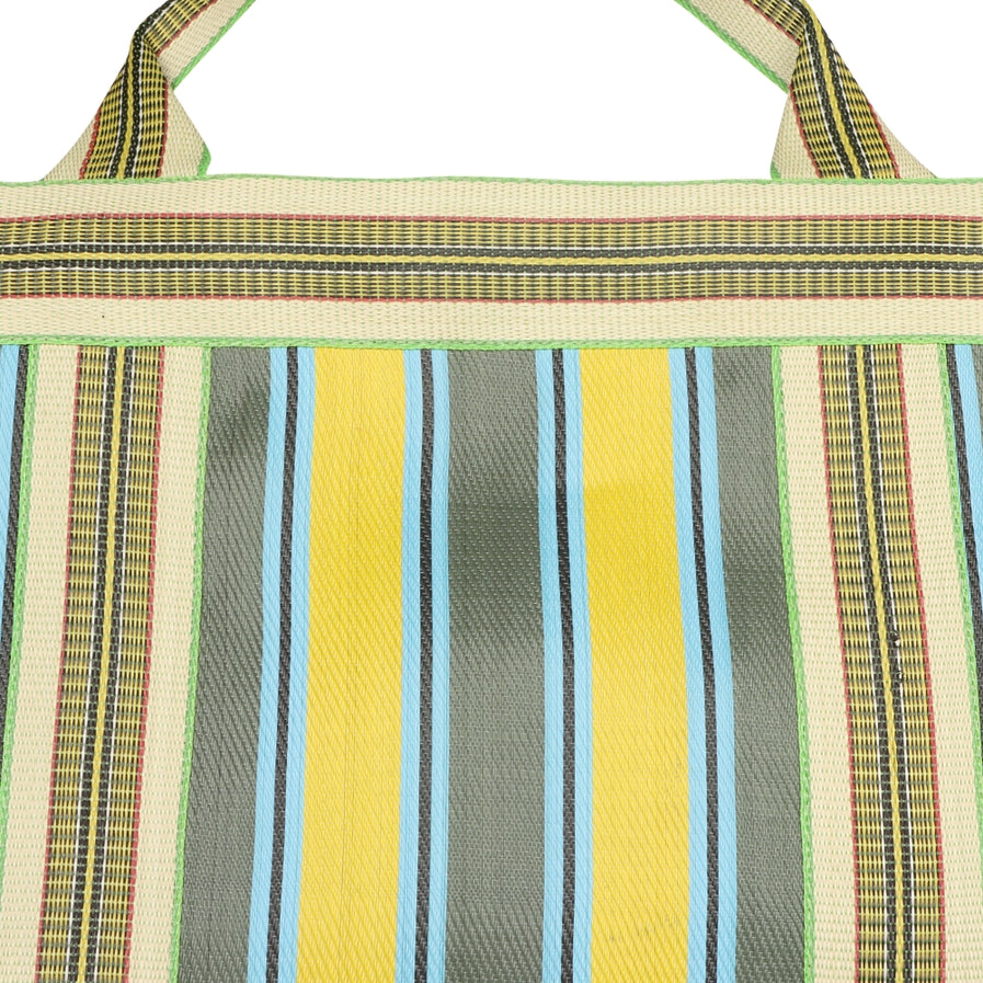 VAAN-ISLA XL TOTE PINA HAZE YEL/GRN