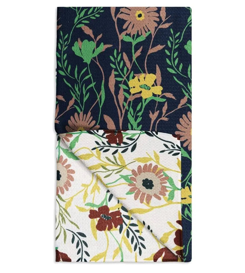 MU KITCHEN VIBE TEA TOWEL-VINE FLORAL