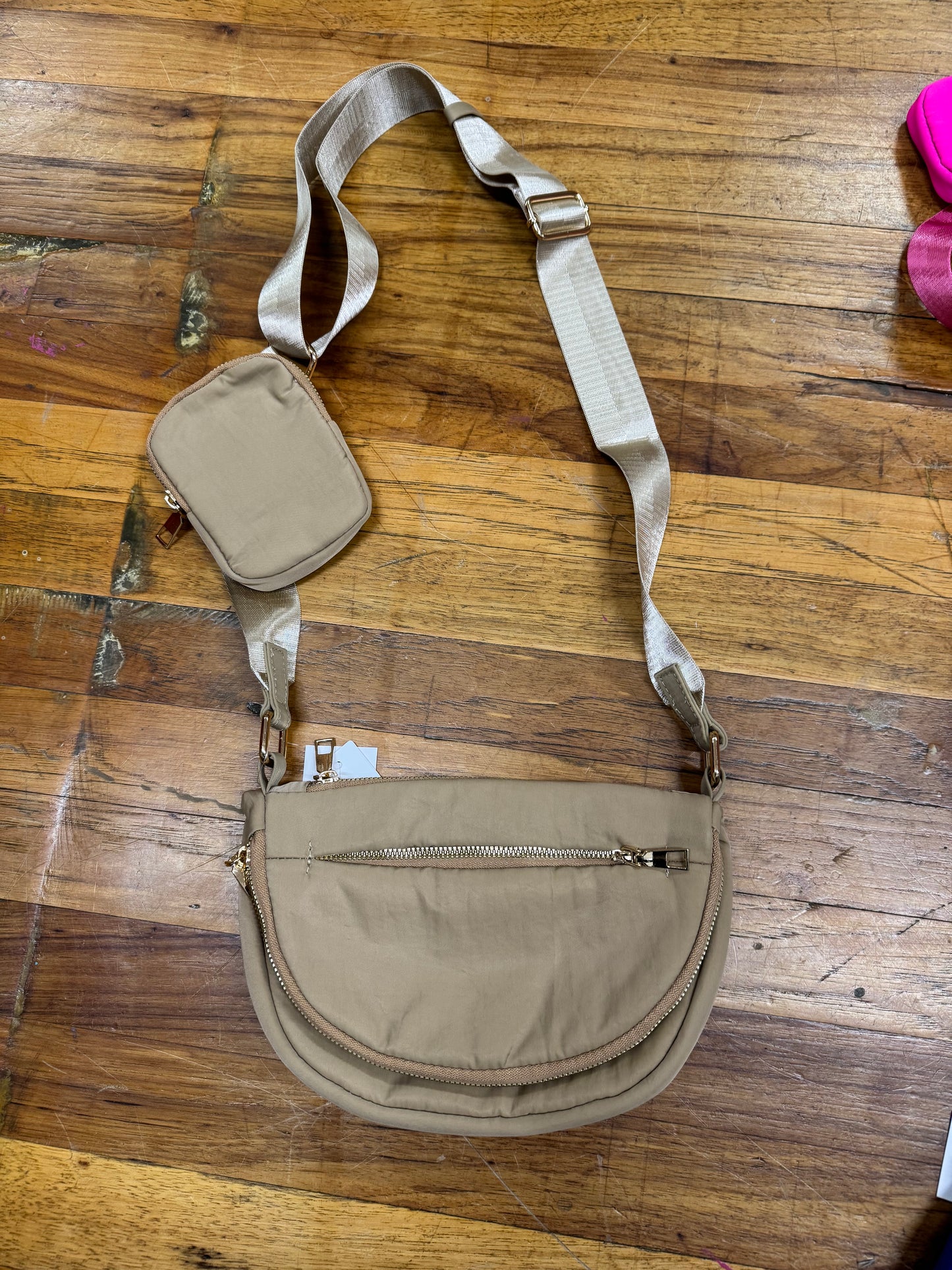 NYLON FOLD OVER FLAP PURSE