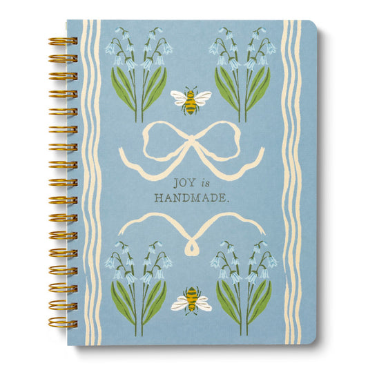 SPIRAL NOTEBOOK-JOY IS HANDMADE