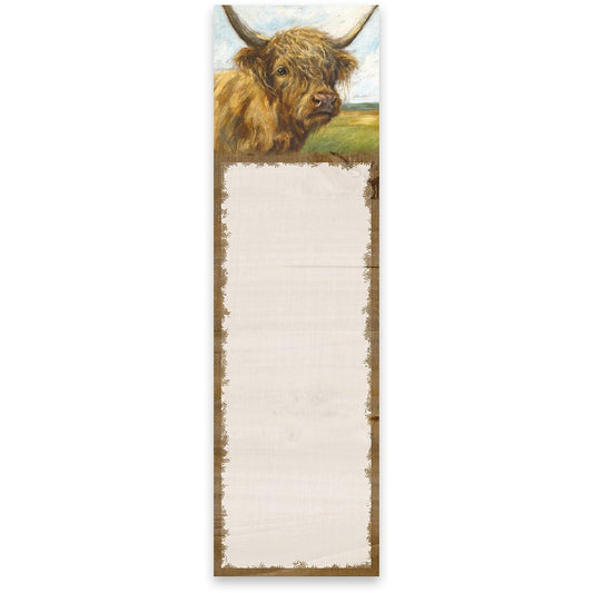 LIST PAD - HIGHLAND COW