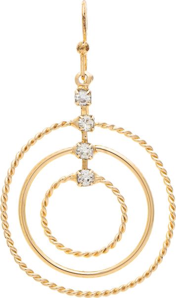 RAIN INFINITY LOOP DISC CHARM-GOLD