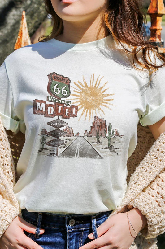 WILD WESTERN S/S UNISEX-ROUTE 66 TSHIRT