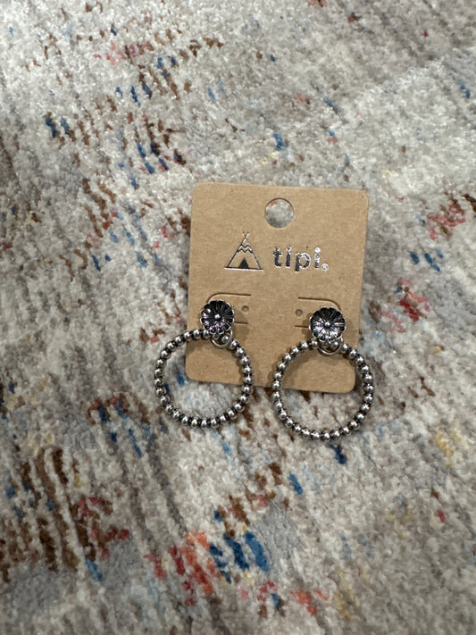 TIPI CIRCLE BEAD EARRINGS