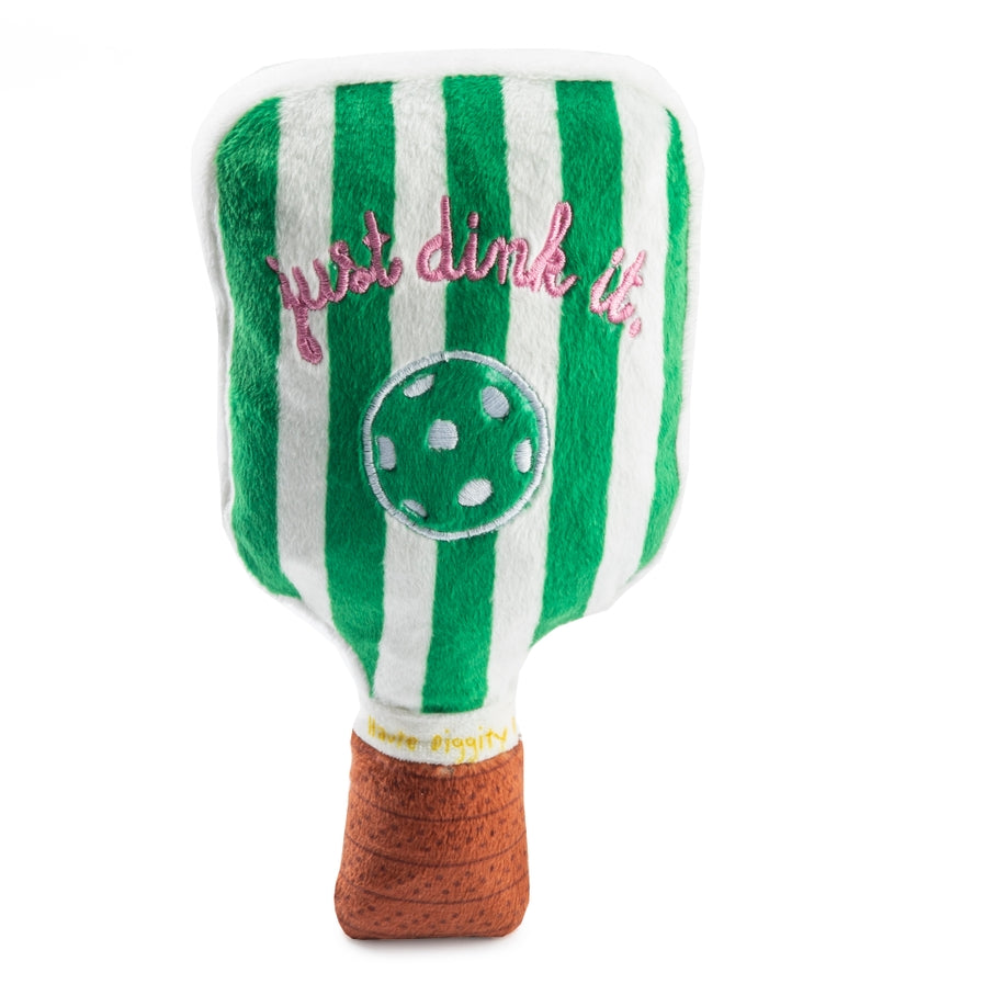 GREEN STRIPE PICKLEBALL PADDLE DOG TOY
