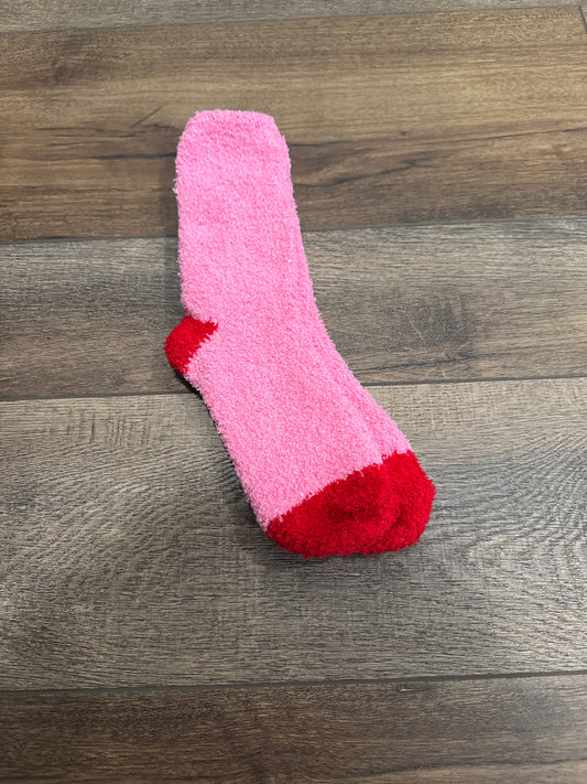 PINK & RED SOCKS-OS