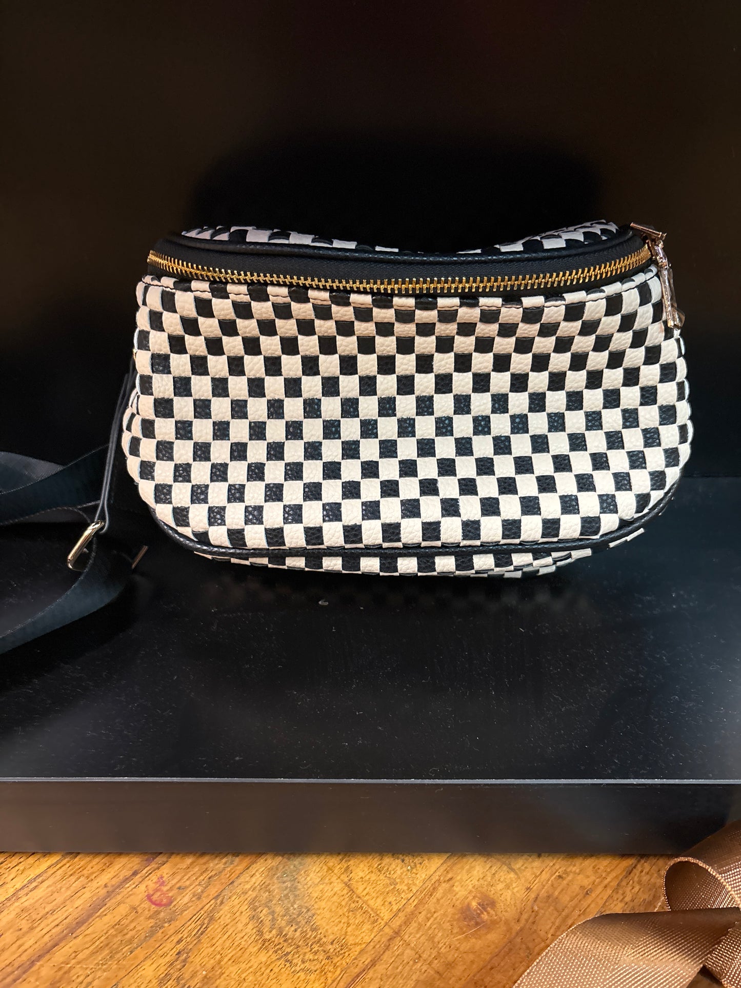 ALBA SMALL POUCH-CHECKERED