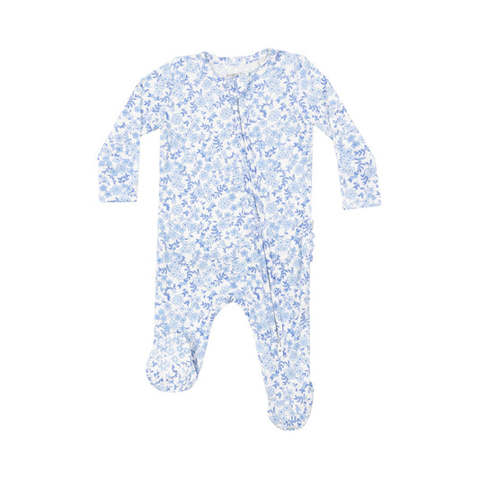 ANGEL DEAR BLUE CALICO RUFFLE FOOTIE