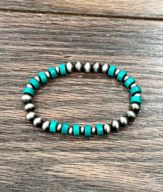 ISAC NAVAJO PEARL STRETCH BRACELET