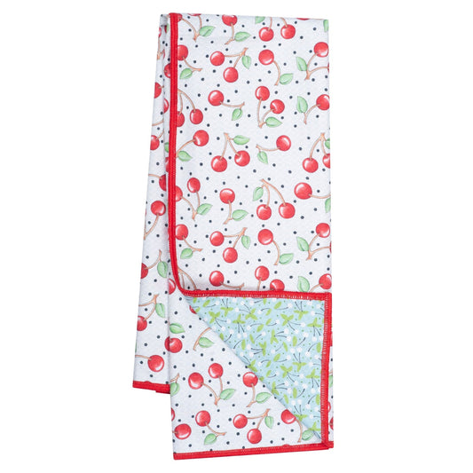ONCE AGAIN HOME-REVERSIBLE TOWEL-CHERRY HARVEST