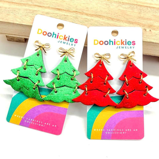 DOOHICKIES- SHIMMER TREE EARRINGS